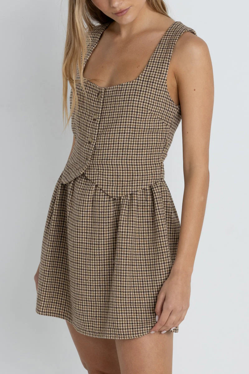 Mollie Check Mini Dress
