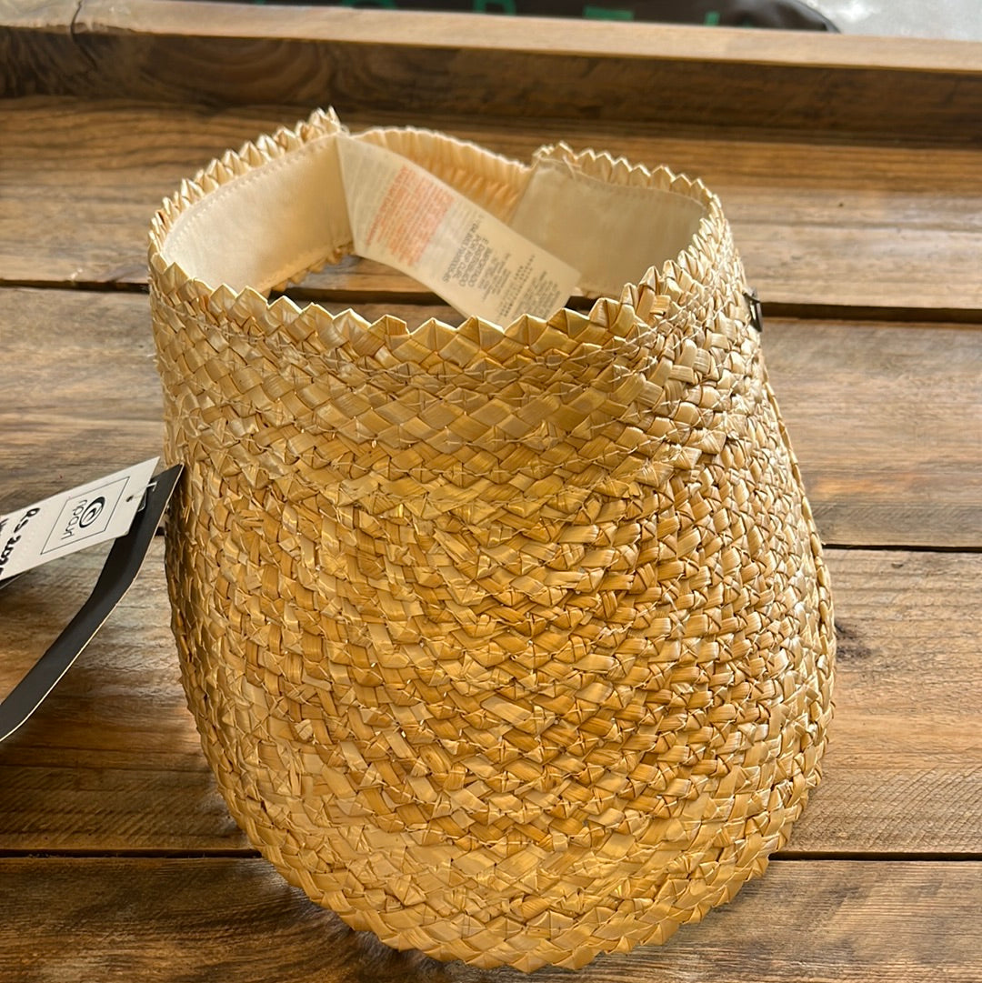 Paradise cove straw visor