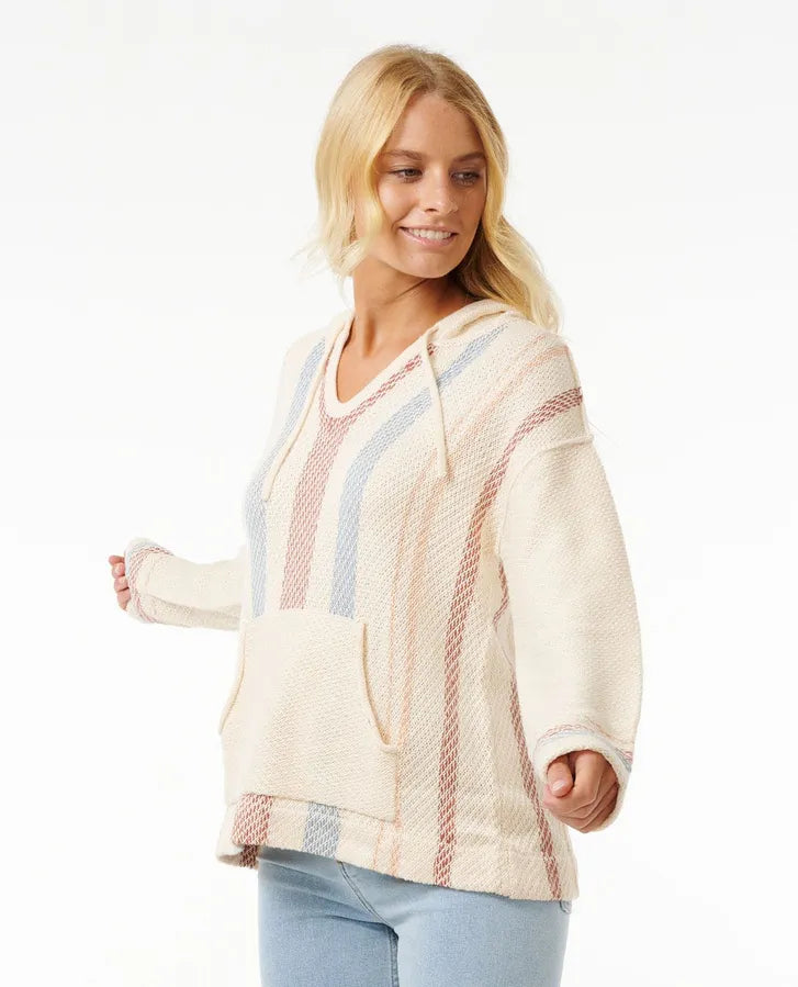 High Tide Stripe Poncho