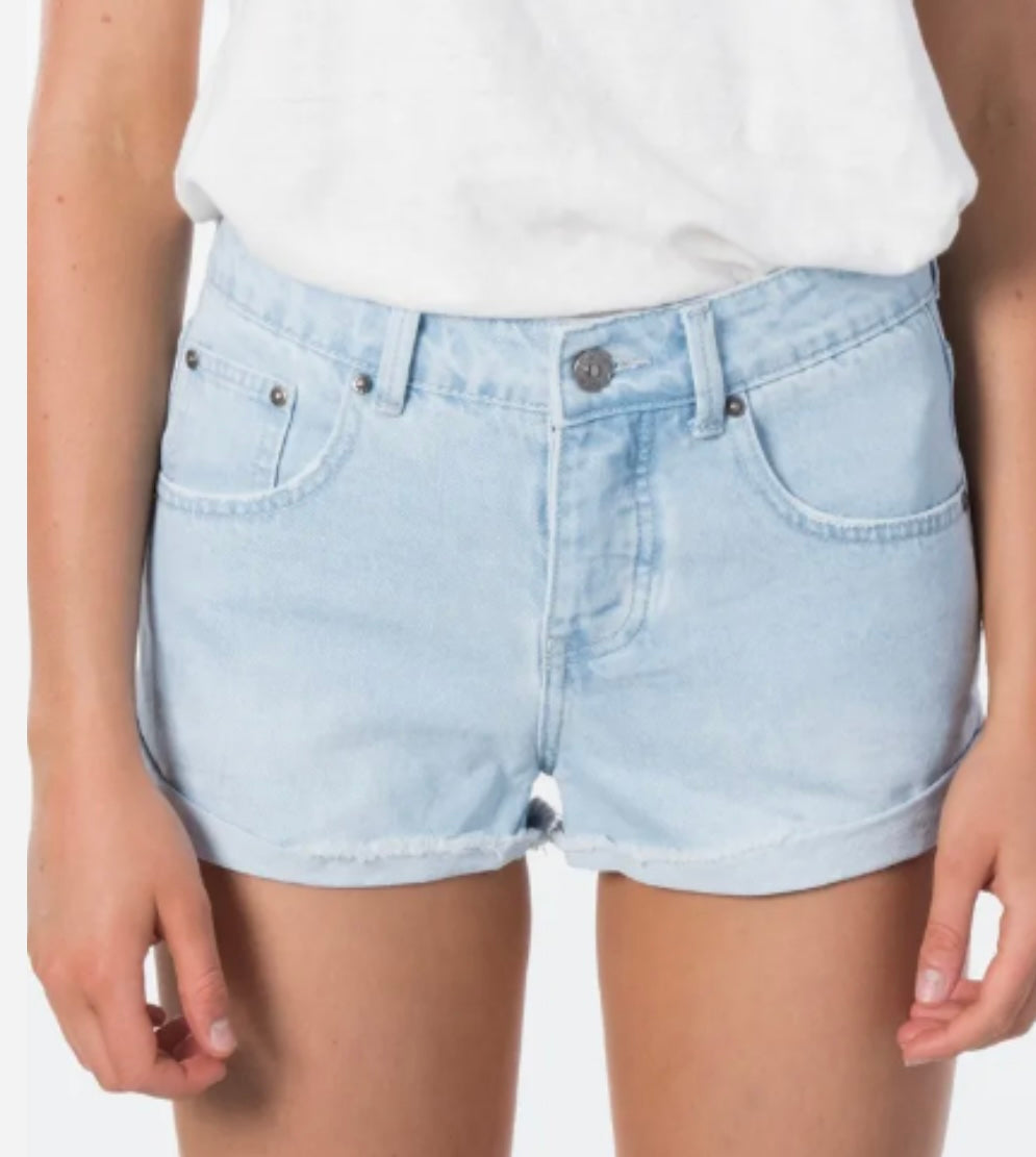 Amy denim short light blue